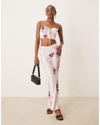 ASOS - Satin Bias Maxi Skirt Co-Ord - Lyst