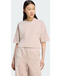 adidas Originals - Off Placed 3-Stripes Tee - Lyst