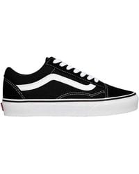 Vans - Old Skool Suede Platform Schoenen Wit) - Lyst