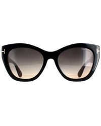 Tom Ford - Cat Eye Shiny Smoke Gradient Ft0940 Cara Sunglasses - Lyst