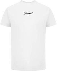 DSquared² - Small Signature Logo T-Shirt Cotton - Lyst