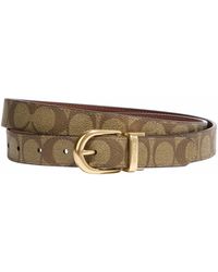 COACH - 25Mm Cut To Size Classic Signature Pvc Belt - Lyst