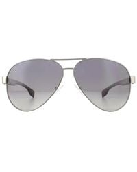 BOSS - Sunglasses 1241/S R80 Wj Matte Dark Ruthenium Gradient Polarized Metal - Lyst