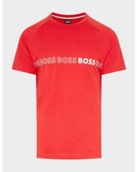 BOSS - Round Neck Slim Fit T-Shirt - Lyst