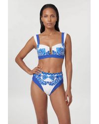 Karen Millen - Paisley Print Bikini Bottom - Lyst