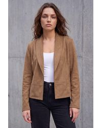 Roman - Petite Faux Suede Jacket - Lyst