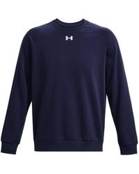 Under Armour - Adult Rival Fleece Crew Neck Sweatshirt (Midnight/ - Lyst