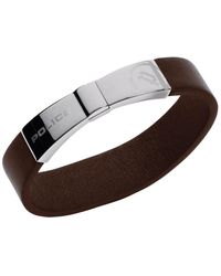 Police - "Elapse" Leather Wrist Watch - Lyst