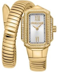 Roberto Cavalli - Snake With Dial Stainless Steel Watch - Lyst