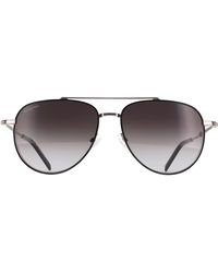 Ferragamo - Aviator Light Ruthenium Gradient Sf226S Metal - Lyst