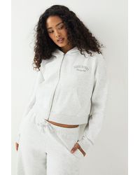 DSGN Studio - Sport Training Club Boxy Zip Through Hoodie - Lyst