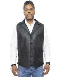 Infinity Leather - Smart Classic Waistcoat-Bristol - Lyst