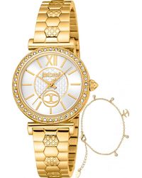 Just Cavalli - Jc1L273M0055 Ladies Varenna Watch And Bracelet Gift Set - Lyst
