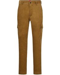 HUGO - Ribbed Straight Cargo Pants - Lyst