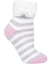 Heat Holders - Ladies Extra Fluffy Bed Socks For Lounging Around - Lyst
