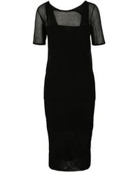 Bottega Veneta - Two-Layered Midi Dress - Lyst