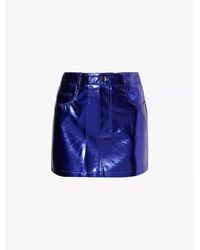 Amy Lynn - Amylynn Regular Fit Metallic Patterned Mini Skirt - Lyst
