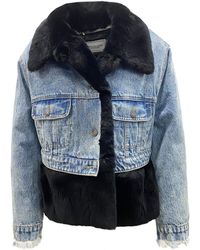 Forte - Denim Jack Met Bontvoering - Lyst
