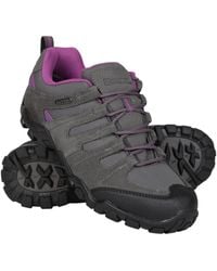 Mountain Warehouse - 'Belfour' Walking Shoes With Rubber Outsole Everyday Hiking Sneakers Leather - Lyst