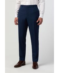 Limehaus - Flat Fronted Regular Suit Trousers - Lyst