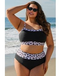 Azura Exchange - Plus Size Luipaardprint Bikini Swimsuit - Lyst