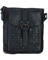 Ashwood Leather - 'Tramonto' Vintage Woven Crossbody Bag - Lyst