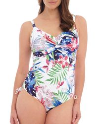 Fantasie - Santa Catalina Twist Front Adjustable Leg Swimsuit Depths Nylon - Lyst