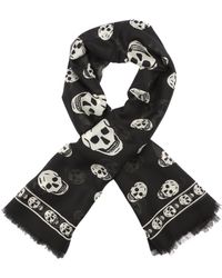 McQueen - Schädel-Seidenschal - Lyst