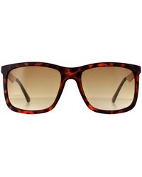 Guess - Rectangle Dark Havana Gradient Gf0171 - Lyst