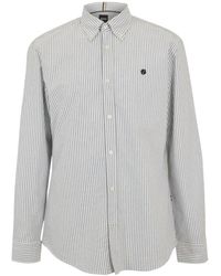 BOSS - H-Roan Oxford Overhemd /Grijs) - Lyst