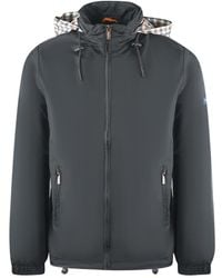Aquascutum - Plain Hide Hood Lightweight Jacket - Lyst