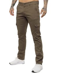 Enzo - Cargo Combat Chinos - Lyst