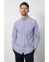 MAINE - Check Long Sleeve Shirt Cotton - Lyst