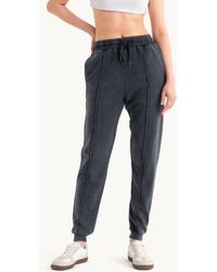Hiccup - Mid Rise Elastic Waist Pocket Straight Leg Joggers - Lyst