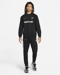 Nike - Air Brushed Back Fleece Tracksuit Cotton - Lyst