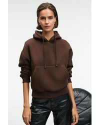 Grimelange - Plain Hooded Pocket Sweatshirt - Lyst