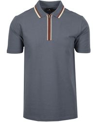 Paul Smith - Reg Fit Zip Polo Cotton - Lyst