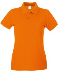 Fruit Of The Loom - Ladies Lady Fit Short-Sleeved Polo Shirt (Bright) Cotton - Lyst