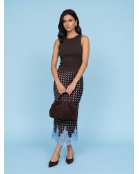 Urban Bliss - Lace Spot Maxi Skirt - Lyst