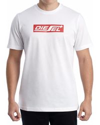 DIESEL - Short Sleeve Cotton T-Shirt A18996_Rpati - Lyst
