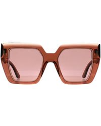 Calvin Klein - Square Transparent Dark Burgundy Ck23502S - Lyst