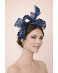 SVNX - Bow Shaped Fascinator With Satin Loops & Feathers - Lyst