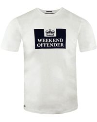 Weekend Offender - Short Sleeve Crew Neck T-Shirt Wots008 Cotton - Lyst