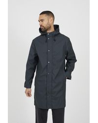 Brave Soul - Rubberised Hooded Parka Style Jacket - Lyst