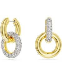 Swarovski - Dextera Hoop Earrings - Lyst