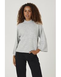 Brave Soul - Turtle Neck Loose Fit Knitted T-Shirt - Lyst