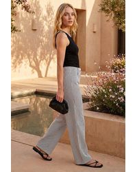 Roman - Stripe Wide Leg Stretch Trousers - Lyst