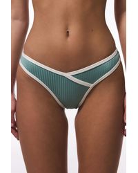 Penti - Ribbed Mid-Waist Bikini Bottoms - Lyst