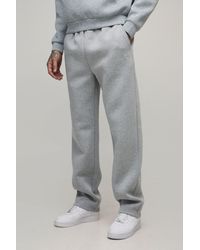BoohooMAN - Tall Straight Fit Scuba Trousers - Lyst