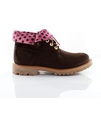 Timberland - Authentics Roll Top Dark Leather Lace Up Boots 8136A Leather (Archived) - Lyst